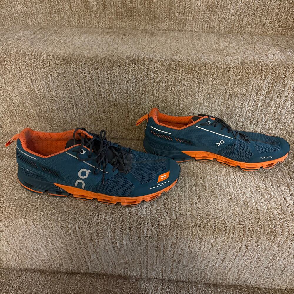 On Cloud Cloudflyer Sneakers Men’s Size 11 Blue Orange Running Shoes Trainers